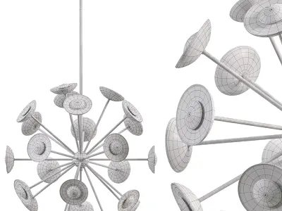 Dot Chandelier Floor Model 3D model