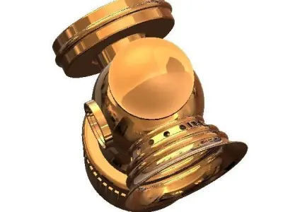 Carburette Headlight Bicycle Lamp 3D print model