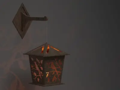 Lampada a Muro 3D model