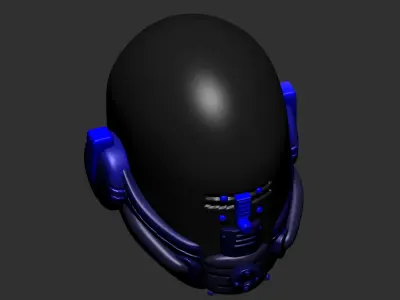 helmet high poly sculpt 3d printable ver 7 3D model 3D model 131