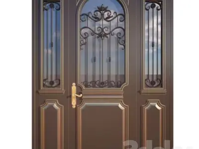 doors wrought iron door 3D print model