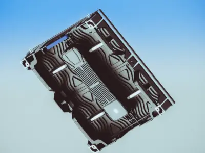 Modular Stage LED Screen 126 by 126 with render file 3D model