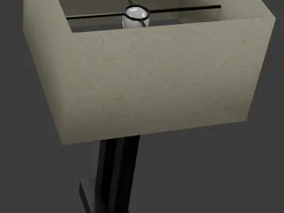 Square Lamp Free low-poly 3D model