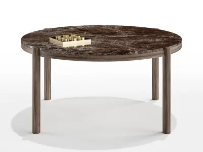Gustav Round Dining Table 3D model