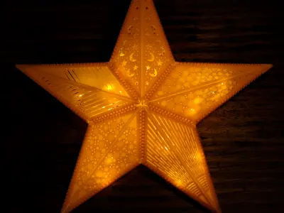 CHRISTMAS STAR LIGHT 3D print model