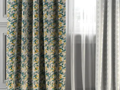 Curtain Set 238 3D model