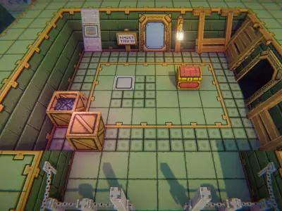 EnviroKit - THE CLOCKTOWER - Retro Lowpoly Low-poly 3D model