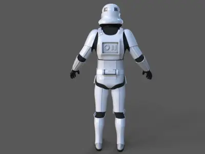 Stormtrooper - Game Ready Low-poly 3D model