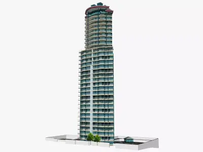 Waterfront On Main Low-poly 3D model