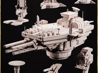 20 Different Galactic Space Pack STL Collection 3D print model