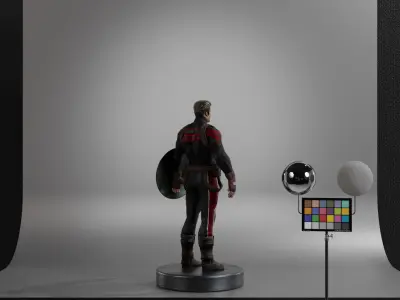 Captain Hydra Low-poly 3D model