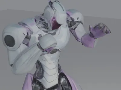 sci fi robo Low-poly 3D model