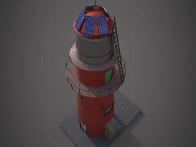 lighthouse Low-poly 3D model