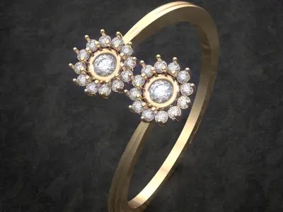 Light weight Finger ring 3D print model