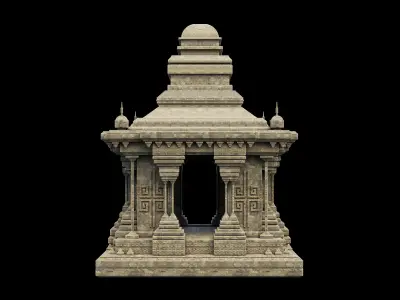 Ancient Temple asset pack 3D model