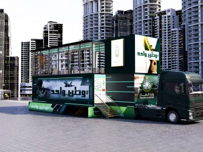 bus advertising 3D model