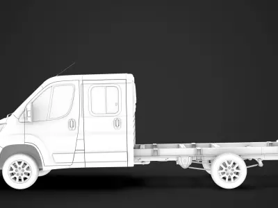 Fiat Ducato Chassis Truck Crew Cab 4035XL WB 2020 3D model