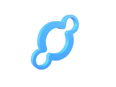 Helium Coin V4 002 Low-poly 3D model