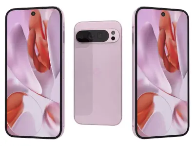 Google Pixel 9 Pro Light Pink 3D model