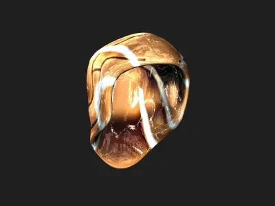 Sci-Fi Feelingless Iron Mask Low-poly 3D model