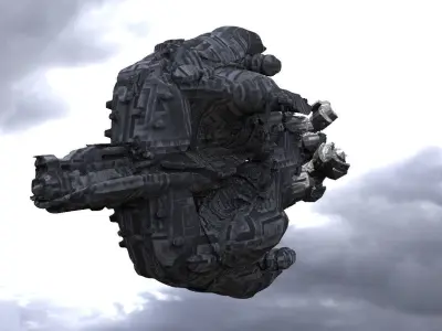 Prometheus Ship architecture 4 3D model