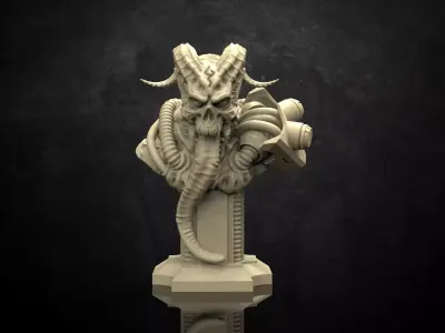 Cyber Incubus Bust 3D print model