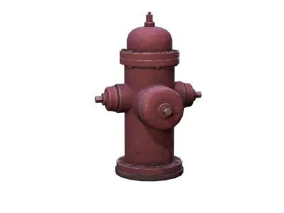 hydrant  Low-poly textured  Low-poly 3D model