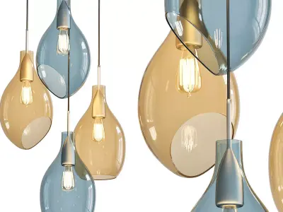 YBFQ LED Elegante pentant 3D model