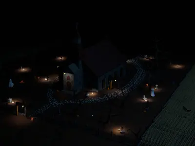 Full Halloween model pack Low-poly 3D model