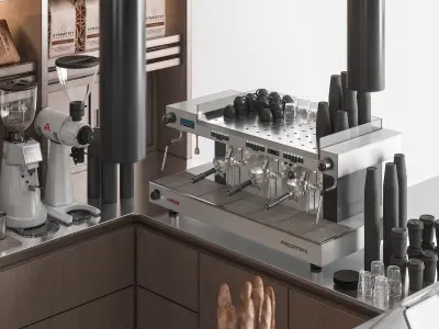 Cafe Bakery 02 3D model