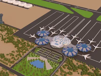 0012 - Architecture Airport - 2021 - 04 3D model