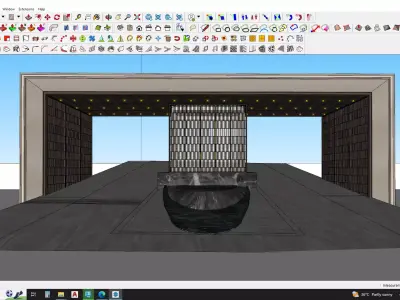 Modern gate house 3d model  3D model