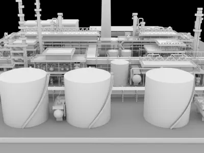 Energy power  Plant 3D model