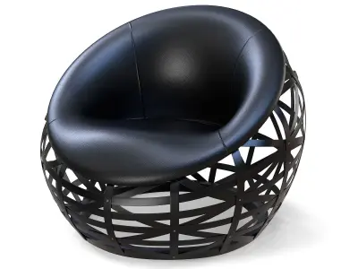 Louis Vuitton Diamond Armchair Chair Low-poly 3D model