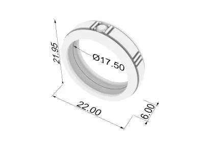 Dazzling Tasteful Multi-Band Ring JDBCo 3D print model