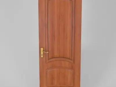 Simple Wooden Door 3D model