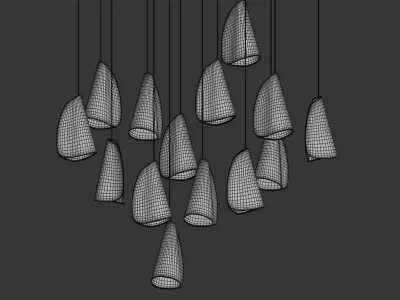 Bocci Random 21 14 Series Pendant 3D model