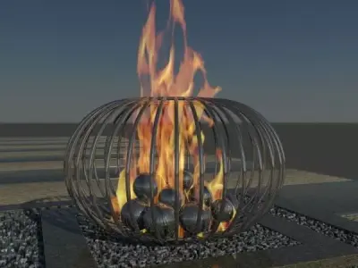 Fire Sculpture - Pit 3D model