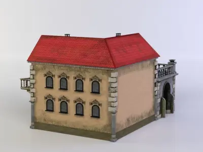 Small house Low-poly 3D model buy