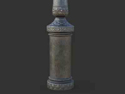 Street Lamp Low-poly 3D model