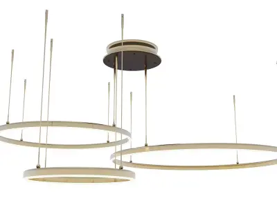 The Rings chandelier 3D model