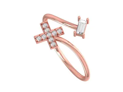 Women Open End Twist Light Weight Band Ring 3D print model purchase