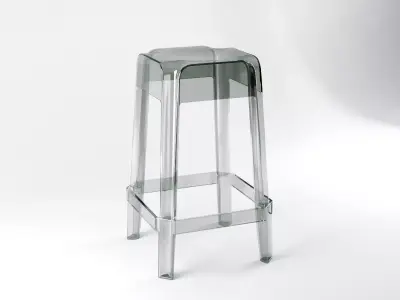 Transparent Barstools 3D model