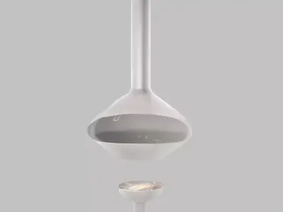 Charcoal Suspended Lamp Stylized and Real Fire 3D model