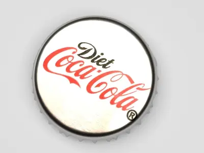 Coca Cola Light Bottle Cap 3D model