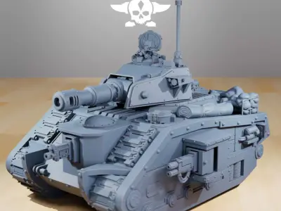 GrimGuard Battle Tank 3D print model