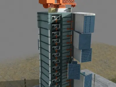 Jiuquan Satellite Launch Center 3D model