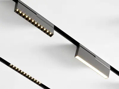 Donolux set three led lights 3D model