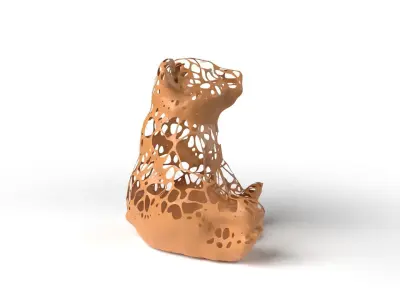 CandyBear Dust Voronoi Low-poly 3D model