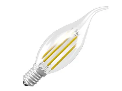 filament led light bulb 3D model